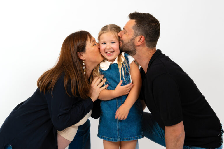 Family photoshoot in a studio near Colmar
