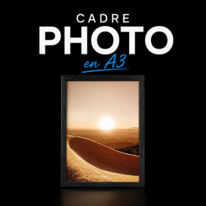 Cadre photo en bois A3